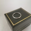 9K White Gold Plain Ring, 0.35Grams Total, 375 Hallmarked & Tested, Size: M