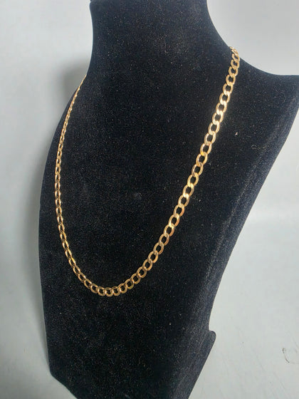 9ct GOLD NECKLACE 375 7.7G 18'' in Length HM