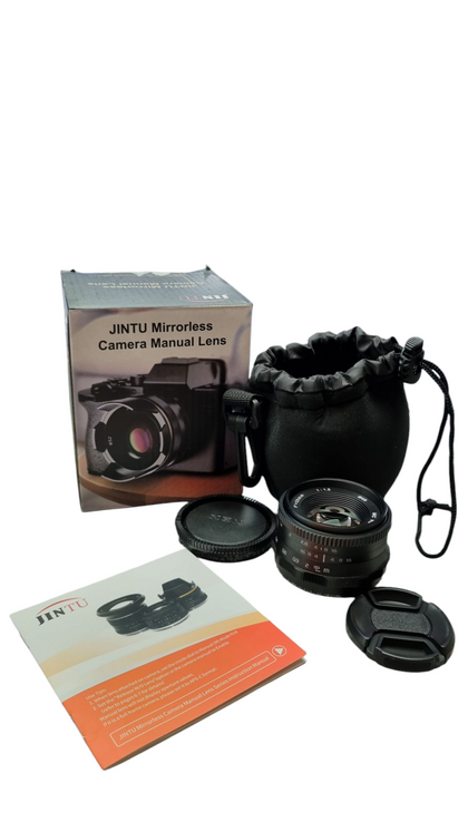 JINTU MIRRORLESS CAMERA MANUAL LENS 35MM F/1.2 E MOUNT