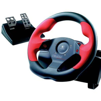 LOGITECH Wingman Formula Force GP Wheel ++ Pedals **PC Compatible**.