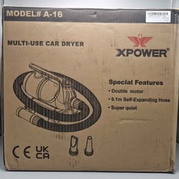 X-Power A-16 Multi use Car Dryer with Hose all Attatchments.