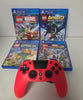 Playstation 4 Console, 500GB Black, with 4 games (wired Controller)