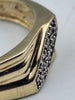 9ct Yellow Gold CZ Enternty Ring - 3.30 Grams - Size Z