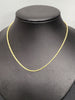 9ct Yellow Gold Narrow Rope Chain - 16" - 1.81g