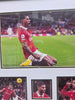 Officially signed framed photograph of Marcus Rashford, professionally presented and supplied with a Certificate of Authenticity (COA).  A fantastic p