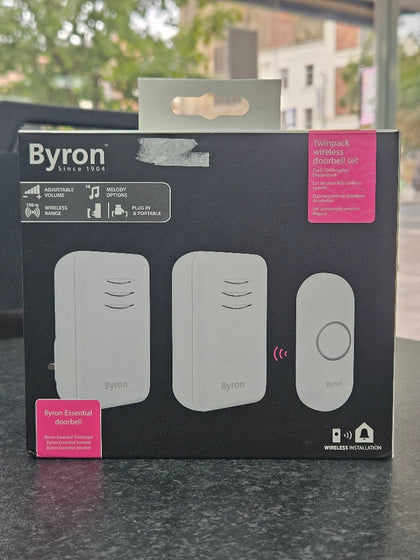 Byron Twinpack Wireless Doorbell Kit