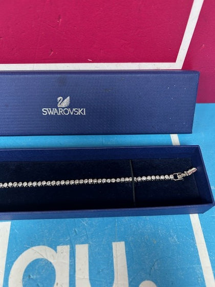 SWAROVSKI SILVER BRACELET **BOXED**.