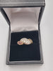 9CT Yellow Gold Ladies Ring ith CZ Stones - Size J - 2.91 Grams