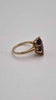 9ct Yellow Gold Garnet Ring With Marquise-Cut Red Gemstone – Size O – 3.72 Grams