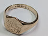 9ct Gold Shield Ring - Size W