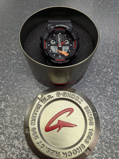 Casio G-Shock Watch With Tin & Booklet