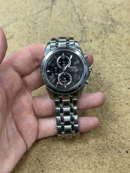 Seiko Solar Chronograph Watch