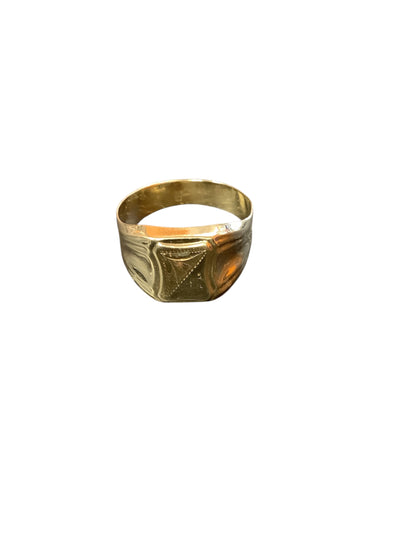 14ct Shield style Signet ring size X