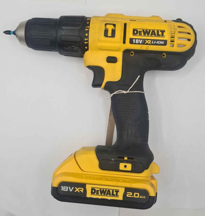 Dewalt DCD776 XR 18V Li-Ion XR Brushed Cordless Combi Drill, With 1x 2.0Ah Battery