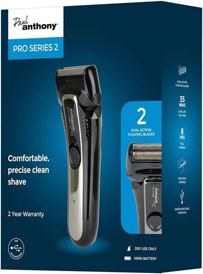 Paul Anthony Pro Series 2 USB Cordless Foil Shaver