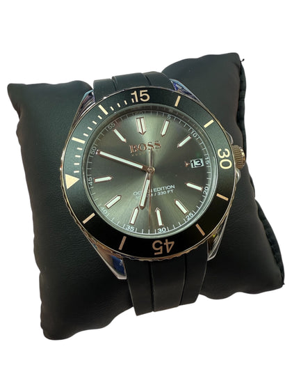 HUGO BOSS OCEAN EDITION GENTS WATCH BLACK STRAP BOXED
