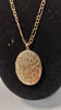 9ct Yellow Gold 3 In 1 Figaro Chain Necklace With Opening Oval Locket - 24" Long - 19.50 Grams