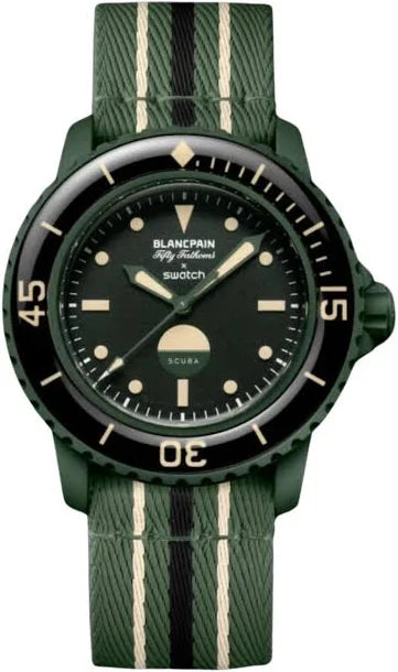 Swatch X Blancpain Scuba Fifty Fathoms Green Abyss (SO35G100)