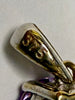 9CT White Gold Pendant with Amethyst Stone