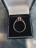 9ct Yellow Gold Ring with Clear stone - Size P - 2.84g