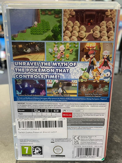 Pokemon brilliant Diamond Nintendo Switch
