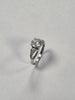9ct White gold Cz Ring - size I 1/2