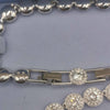 Swarovski set chain Braclet & earrings boxed base metal