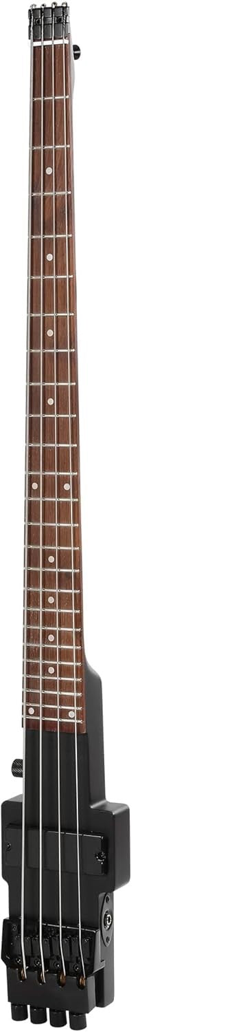 Travel Bass Guitar, Headless Electric Bass 4 Strings in Black