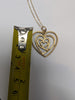 9CT GOLD 18" CHAIN/NECKLACE WITH LARGE HEART PENDANT PRESTON STORE