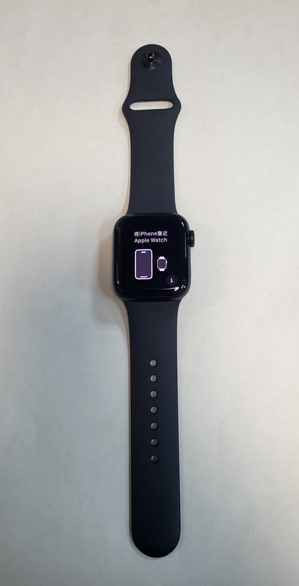 Watch SE 2nd Gen (Cellular), Midnight Aluminium, 40mm with S/M Black Sports Band