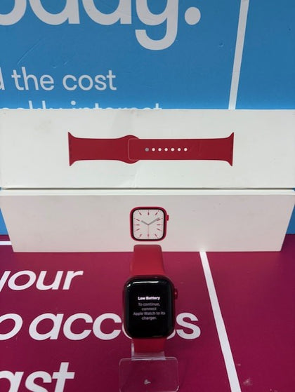 APPLE WATCH SERIES 7 41MM PRODUCT RED WIFI AND CELLULAR BOXED