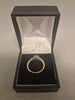 9CT Gold Ring Ladies 375 2.3G Size L ***yellow gold clear stone***