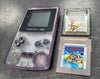 Game Boy Color Console, Clear Purple - With 2 Games and Carry Case