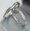 9ct White Gold Hoop Earrings