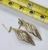 9ct Gold Leaf Earrings