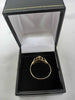 9K Hallmarked Gold Ring 1.64g Size O With Box