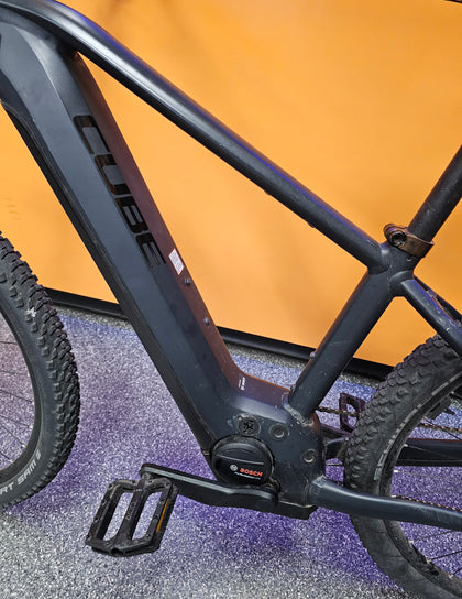 Cube Reaction Hybrid Performance 625 Electric Hardtail Mountain Bike In Night & Black 2024 Medium Frame / 29