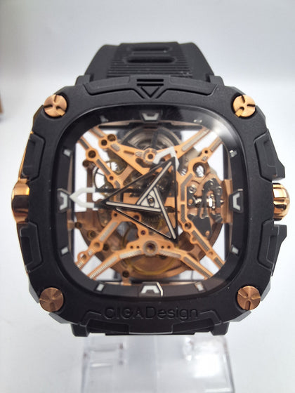 Men's CIGA Design Watch Automatic Series X Eye of Hours Black boxed and manual
