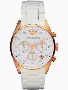 Emporio Armani Ladies AR5920 Sportivo Gold Dial Watch ** Boxed **