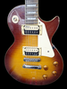 Epiphone Les Paul Classic Honey Burst 6 string electric guitar with beatles strap