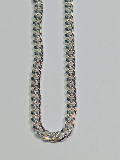 Brand New Silver Flat Curb Chain