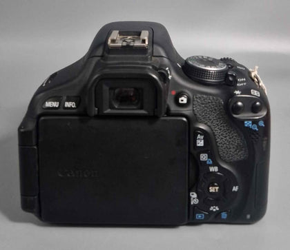 Canon EOS 600D + 18-55mm IS II, With Extra Battery And Case