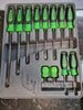 Snap-on 12pc Screwdriver Set High Visibility Green SGDX120BG USA Instinct Grip