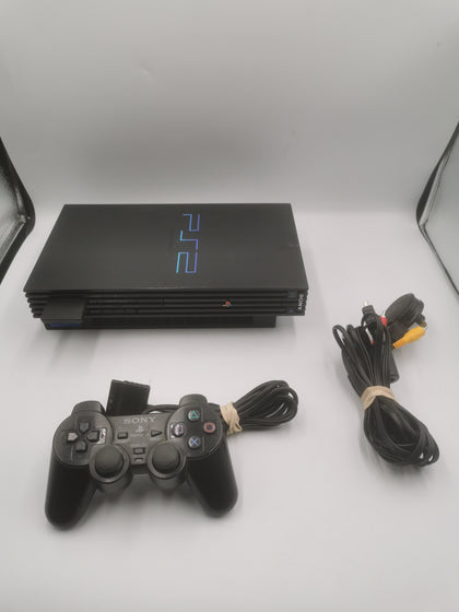 Playstation 2 Console, Black, Discounted unboxed with 1 controller and power cable including memory card