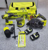 Ryobi 18v Bundle - reciprocating saw, sander , circular saw, combi drill 2x batteries, Charger And Carrycase