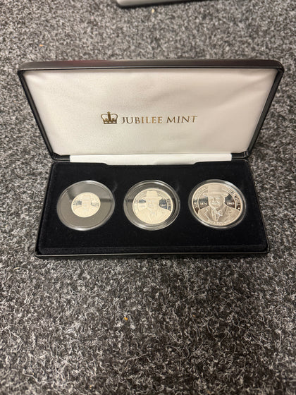 150th Anniversary Of Winston Churchill Solid Silver Proof Coin Collection