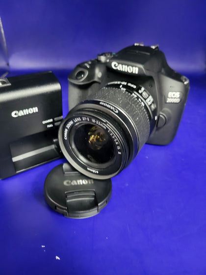 Canon Eos 2000D Black Kit EF-S 18-55mm F3.5-5.6 Is II
