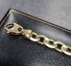 9ct Yellow Gold Anchor Link Bracelet - 22G - 9". Hallmarked