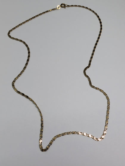 8CT GOLD SNAIL CHAIN 19 INCHES