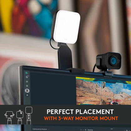 Logitech Litra Glow Premium Streaming Light with TrueSoft